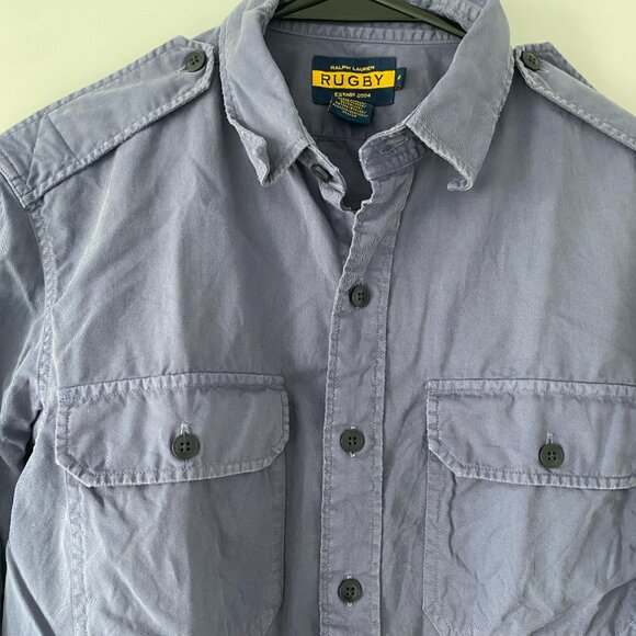 Ralph Lauren Rugby Blue Button Down - Picture 2 of 4